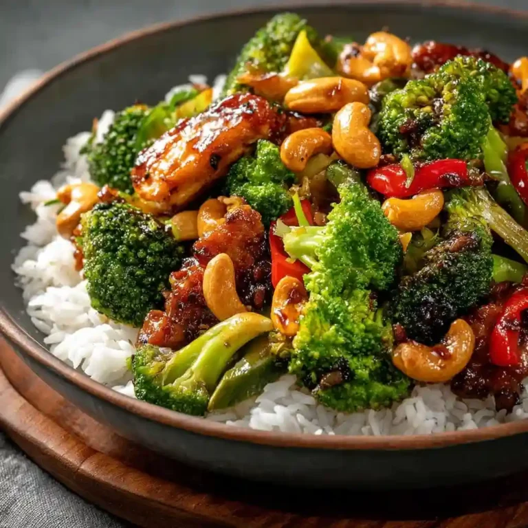 Ultimate Cashew Chicken Stir-Fry with Peppers And Rice
