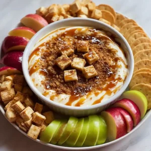 5-Minute Decadent Caramel Apple Cheesecake Dip
