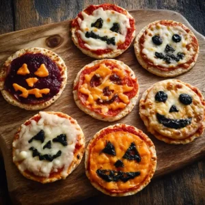 Make Cheesy Mini Halloween Pizzas in Just 15 Minutes!