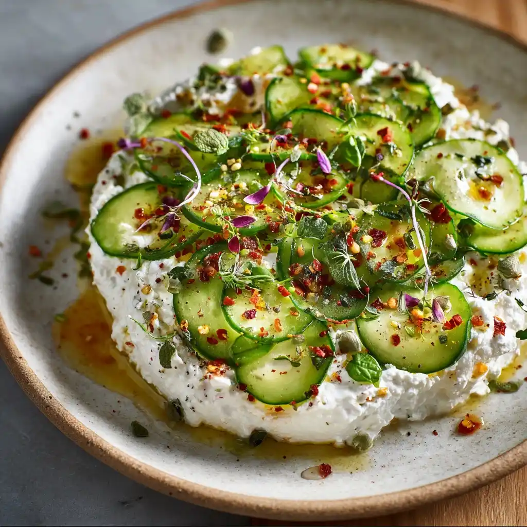 Cucumber Cottage Cheese Dip