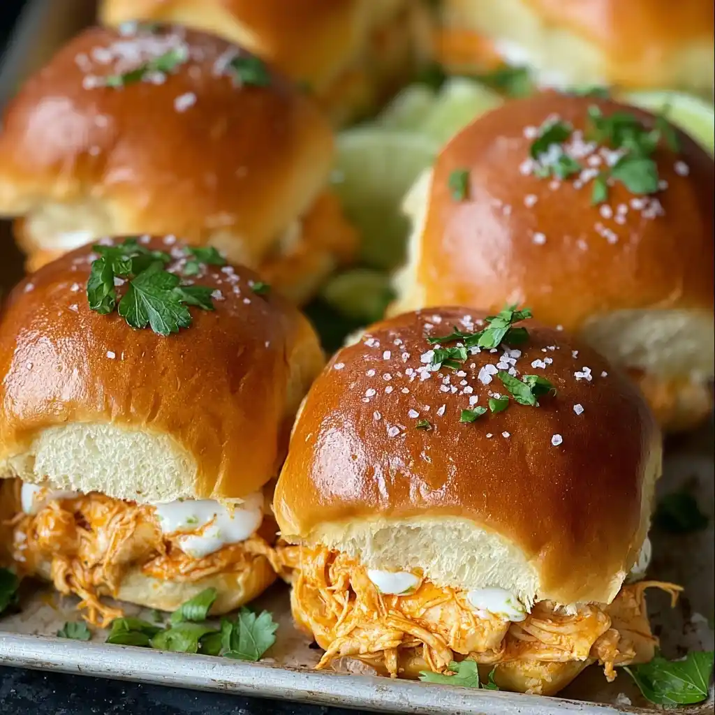 Easy Buffalo Chicken Sliders Recipe Game Day Buffalo Sliders Cooking Tips How To Make Buffalo Chicken Sliders Quick Buffal...
