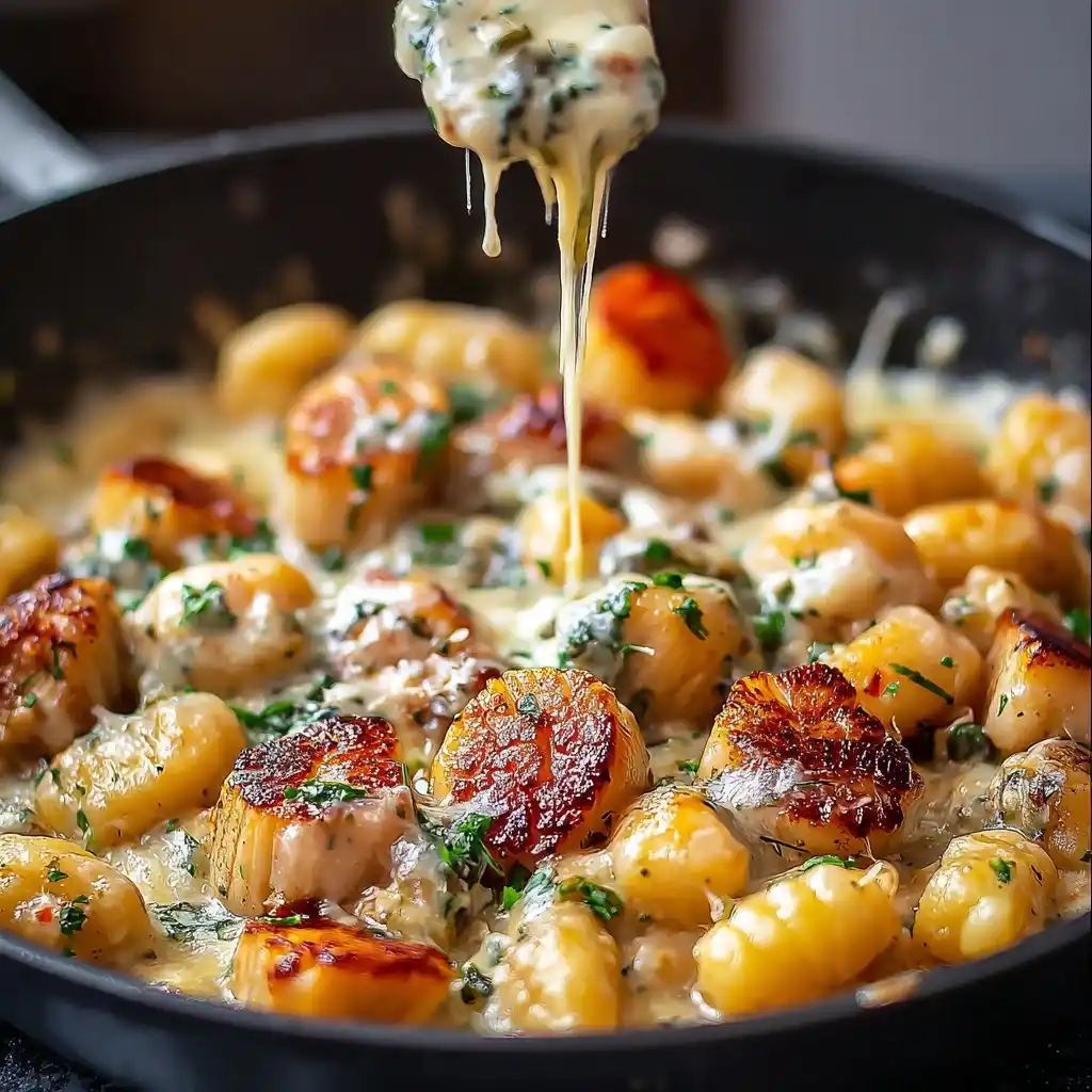 Quick Garlic Chicken Gnocchi Recipe Easy Skillet Chicken Gnocchi Dinner 1-minute Garlic Chicken Gnocchi Meal Best Garlic C...