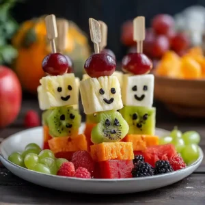 Ghostly Fruit Skewers: An Amazing Ultimate Recipe for Halloween Fun