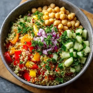 20-Minute Easy Quinoa Chickpea Bowl: A Healthy Choice