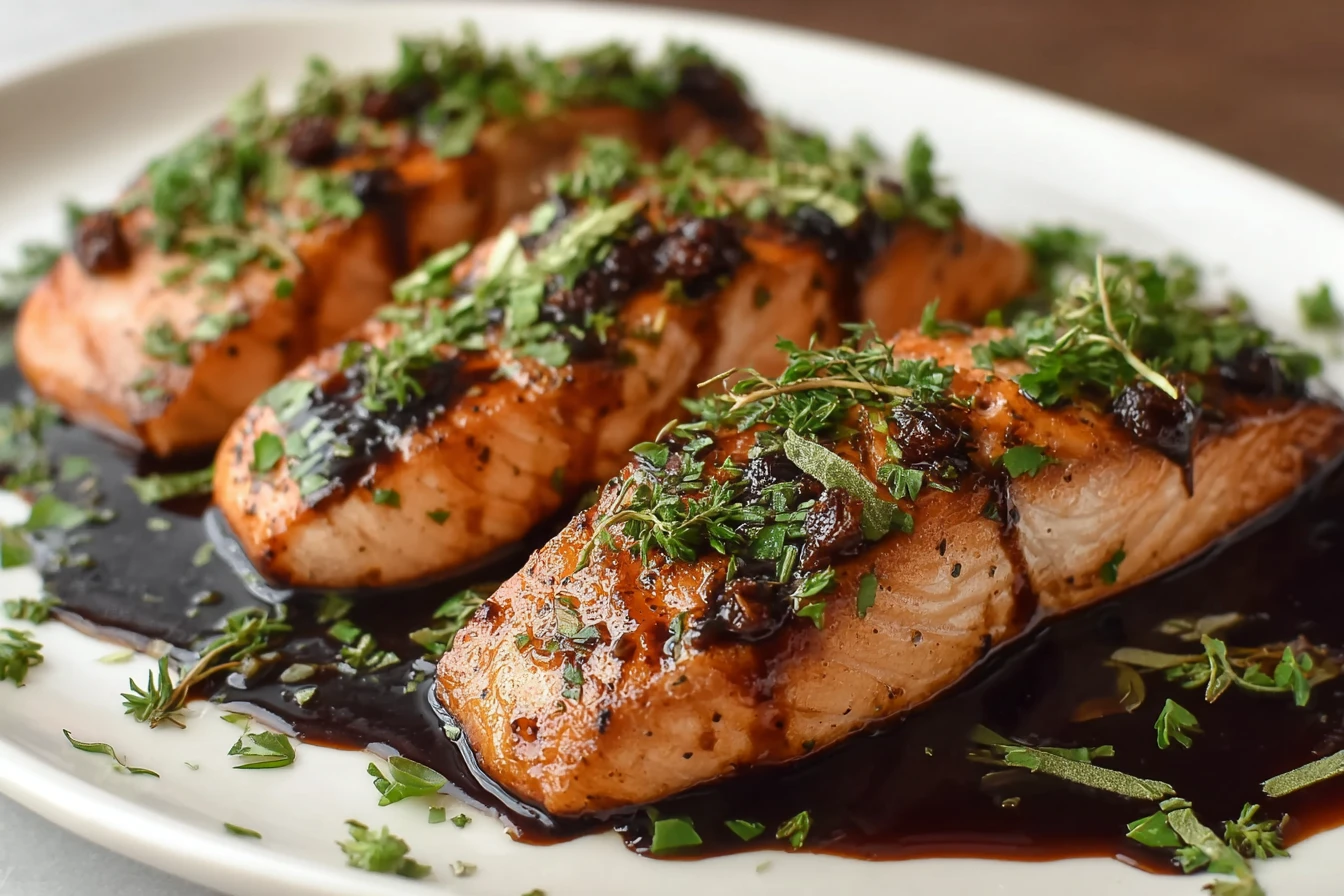 Balsamic Glazed Salmon Recipe Easy Best Balsamic Glaze For Salmon Healthy Balsamic Glazed Salmon Recipe Oven Baked Balsami...