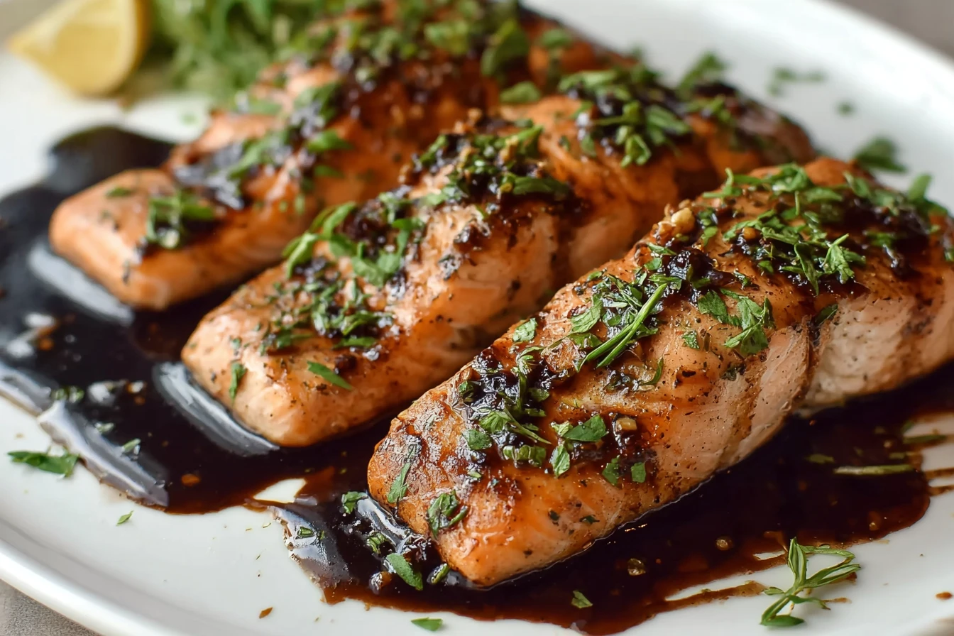 Balsamic Glazed Salmon Recipe Easy Best Balsamic Glaze For Salmon Healthy Balsamic Glazed Salmon Recipe Oven Baked Balsami...