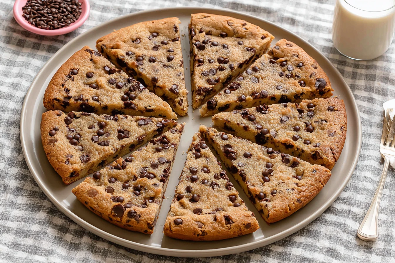 Chocolate Chip Cookie Pizza