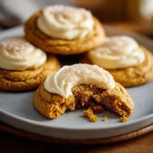 Fall Pumpkin Cheesecake Cookies