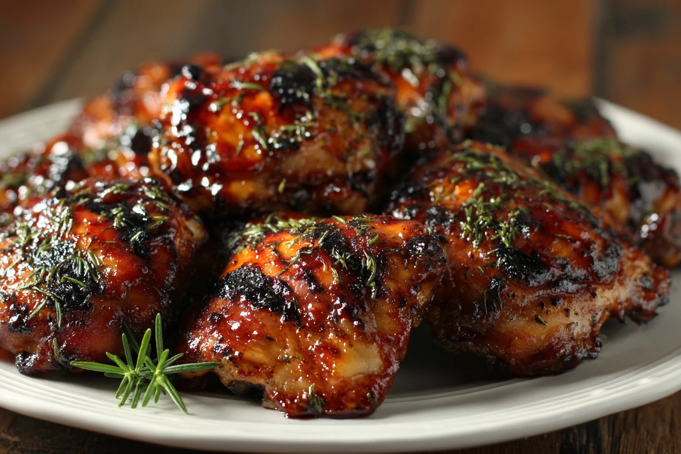Sweet And Savory Grilled Chicken Thighs