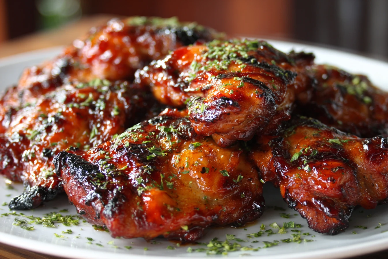 Best Grilled Chicken Thighs Recipe Easy Sweet And Savory Chicken Thighs Marinade For Grilled Chicken Thighs Healthy Savory...