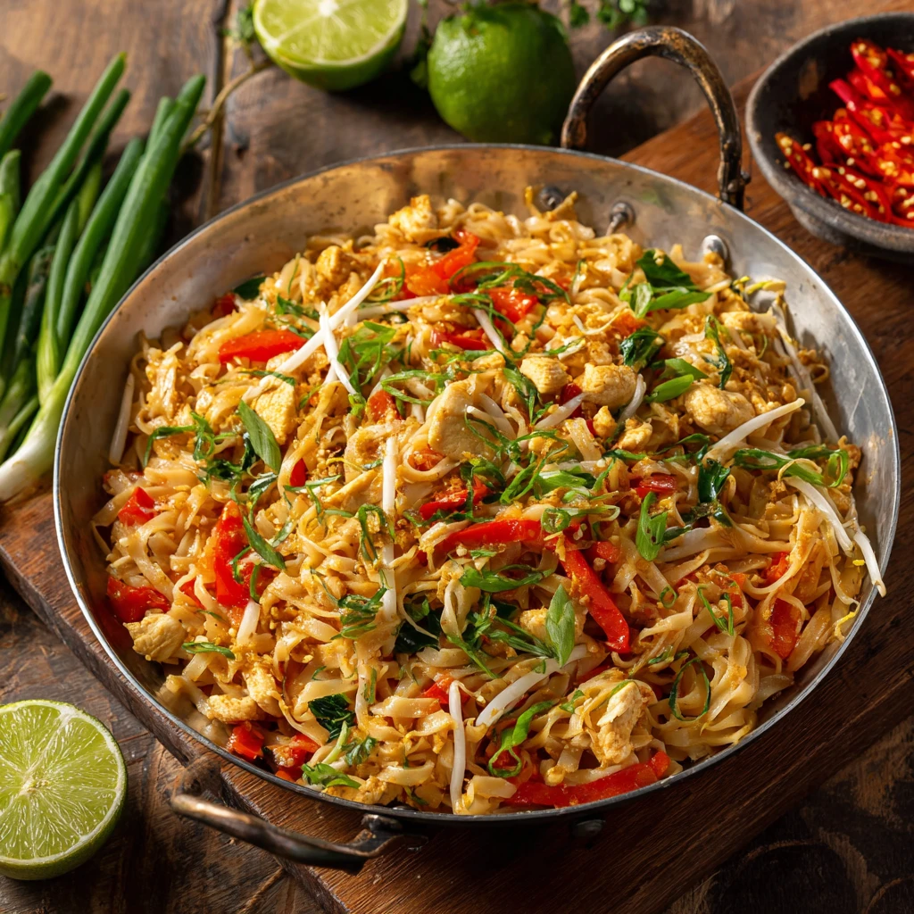 Best Healthy Chicken Pad Thai Recipe Low Calorie Chicken Pad Thai Gluten Free Chicken Pad Thai Recipe Authentic Healthy Ch...