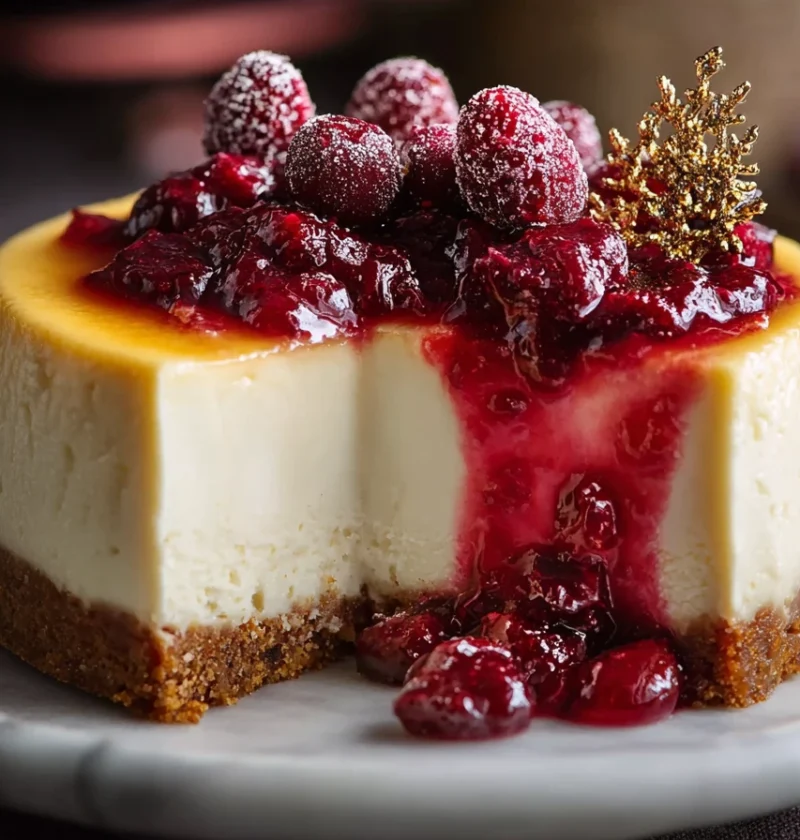Cranberry Orange Cheesecake Recipe Best Cranberry Orange Cheesecake Homemade Cranberry Orange Cheesecake Cranberry Orange ...