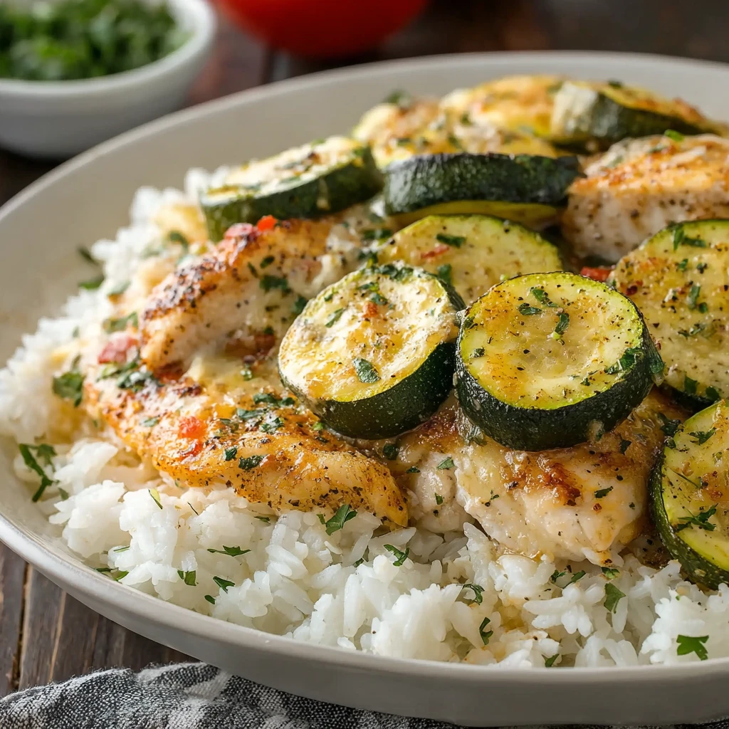 Easy Chicken Zucchini Bake Recipe Healthy Chicken Zucchini Bake Keto Chicken Zucchini Casserole Low Carb Zucchini Chicken ...