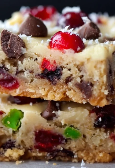 Easy Christmas Jewel Squares Recipe Festive Jewel Squares Baking Delicious Holiday Jewel Bars Recipe How To Make Christmas...