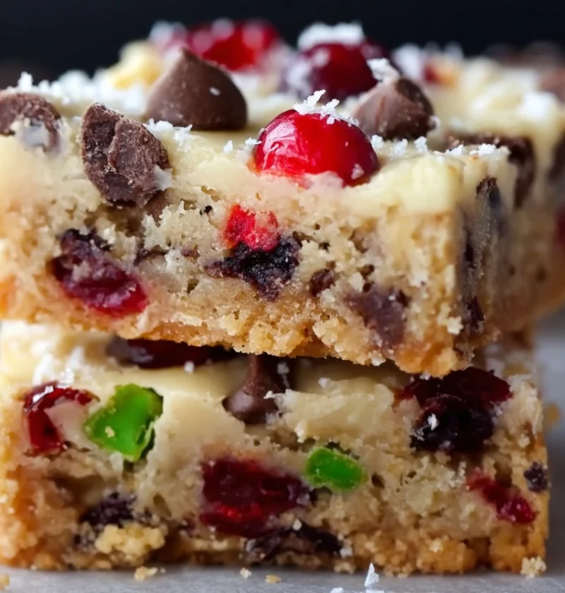 Easy Christmas Jewel Squares Recipe Festive Jewel Squares Baking Delicious Holiday Jewel Bars Recipe How To Make Christmas...