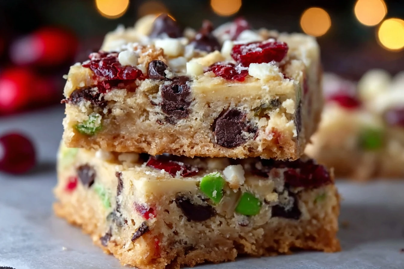 Easy Christmas Jewel Squares Recipe Festive Jewel Squares Baking Delicious Holiday Jewel Bars Recipe How To Make Christmas...