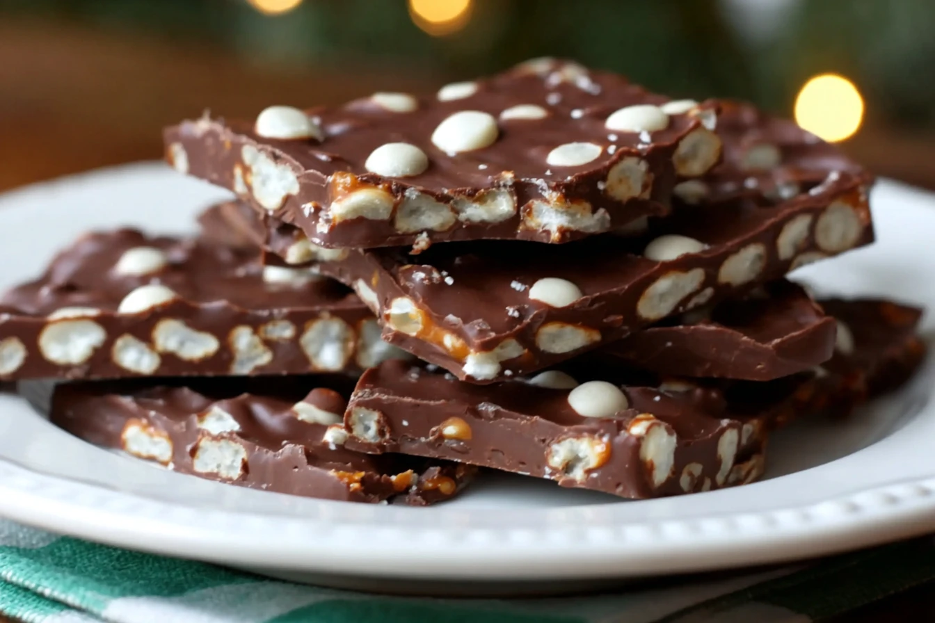 Easy Christmas Pretzel Bark Recipe | Sweet & Salty Holiday Treat | Festive Dessert Idea