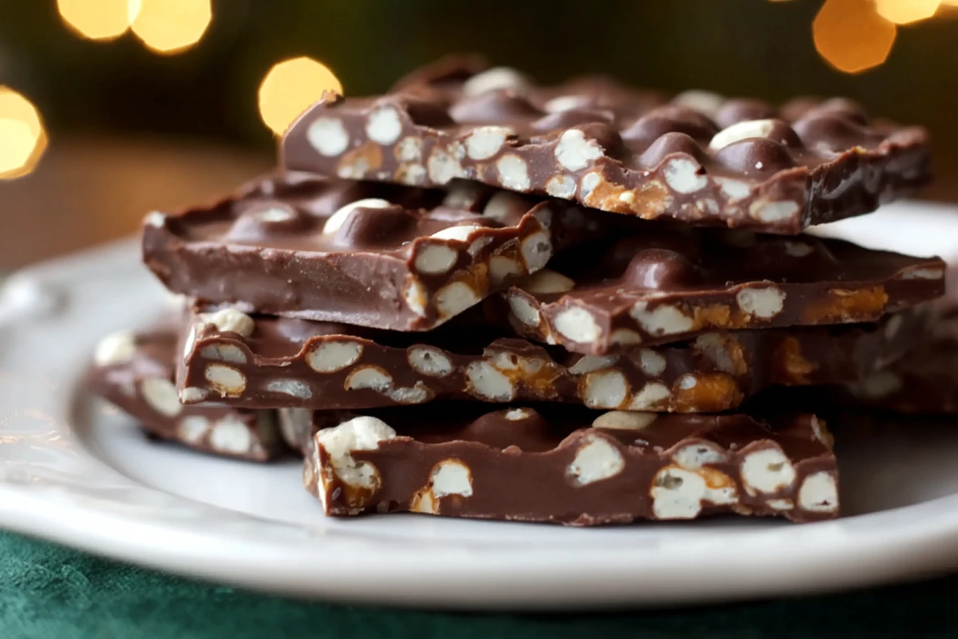 Easy Christmas Pretzel Bark Recipe Sweet And Salty Holiday Treat Festive Dessert Ideas For Christmas Homemade Christmas Ba...