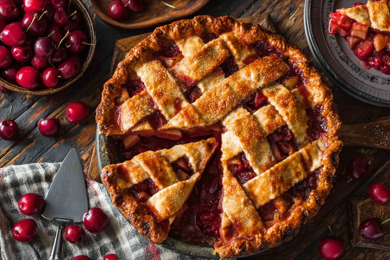 Easy Cranberry Apple Pie Recipe Homemade Cranberry Apple Pie For Thanksgiving Best Cranberry Apple Pie Holiday Recipe Simp...