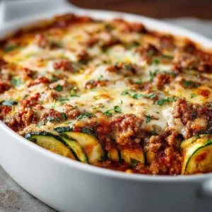 Ground Turkey Zucchini Casserole