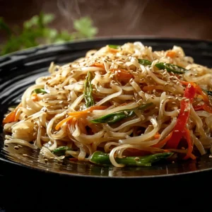 High Protein Rice Noodle Dish