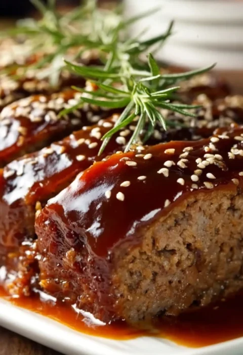 Easy Juicy Meatloaf Recipe With Glaze Best Glazed Meatloaf Recipe For Dinner How To Make A Juicy Meatloaf Easy Low-fat Gla...