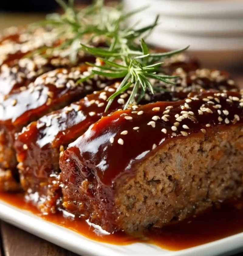 Easy Juicy Meatloaf Recipe With Glaze Best Glazed Meatloaf Recipe For Dinner How To Make A Juicy Meatloaf Easy Low-fat Gla...