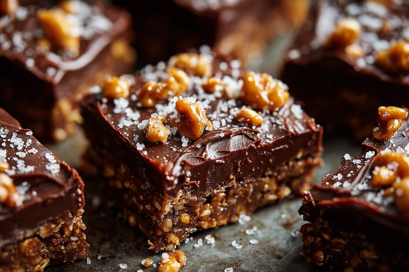 Easy No-bake Chocolate Peanut Butter Bars Homemade Chocolate Peanut Butter Crunch Bars Recipe Chocolate Peanut Butter No-b...