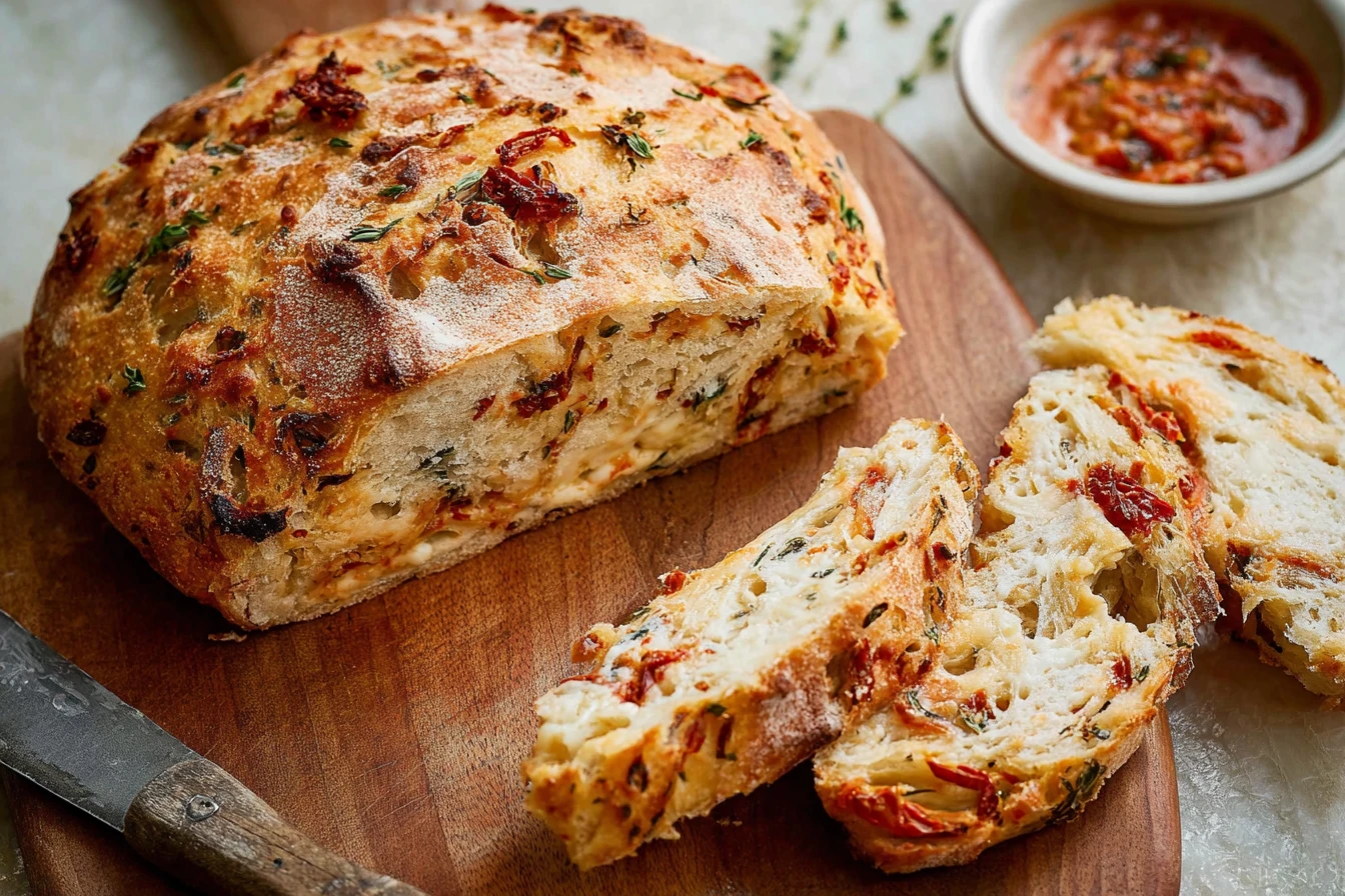 Crusty No-Knead Pizza Bread