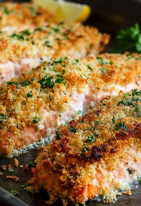 Easy Parmesan Crusted Salmon Recipe Best Cheese For Parmesan Salmon Crust Keto Parmesan Crusted Salmon Ideas Gluten-free P...
