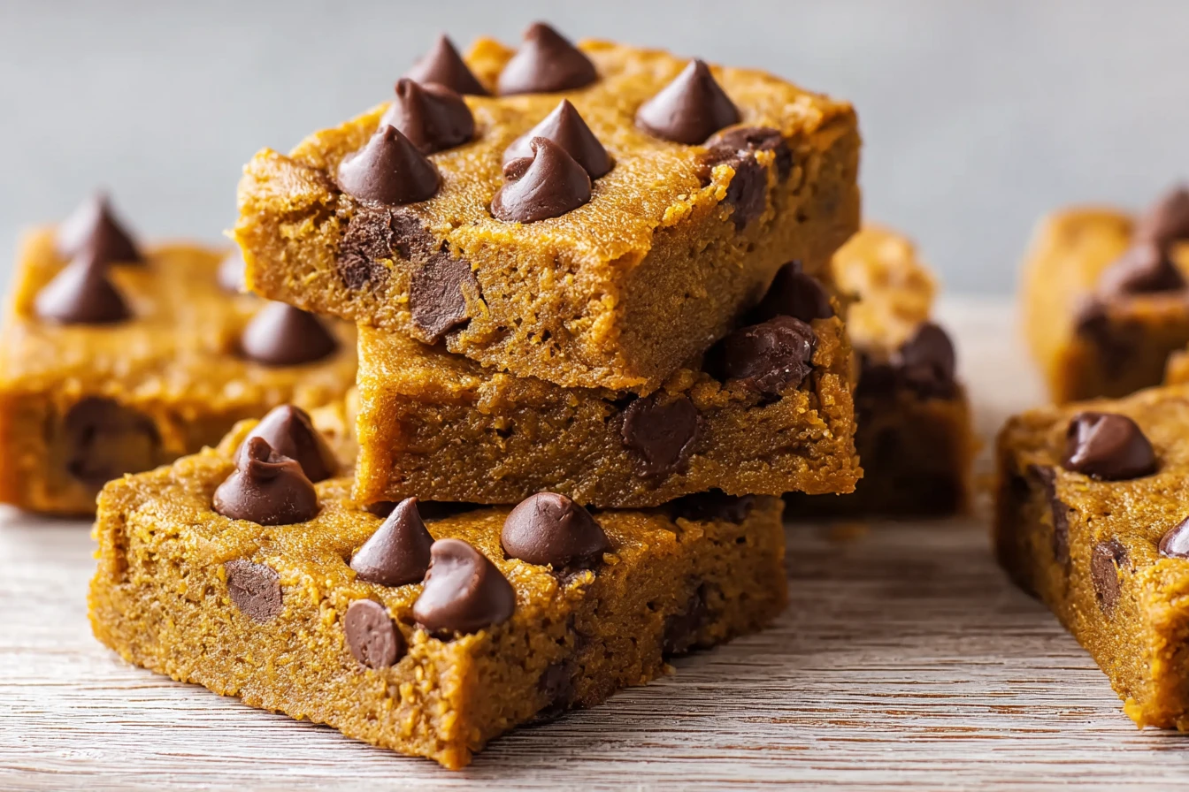 Easy Pumpkin Chocolate Chip Bars Recipe Best Pumpkin Chocolate Chip Bars Gluten Free Pumpkin Chocolate Chip Bars Vegan Pum...