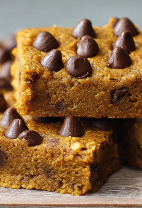 Easy Pumpkin Chocolate Chip Bars Recipe Best Pumpkin Chocolate Chip Bars Gluten Free Pumpkin Chocolate Chip Bars Vegan Pum...