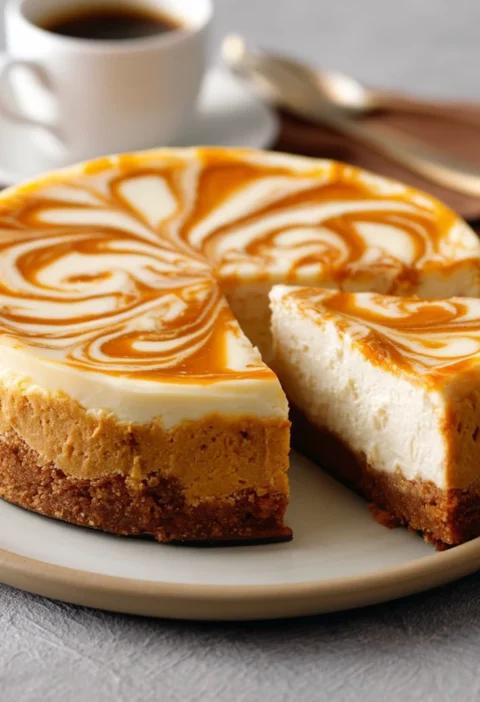 Easy Pumpkin Swirl Cheesecake Recipe Best Gluten-free Pumpkin Swirl Cheesecake How To Make A Pumpkin Swirl Cheesecake Pump...