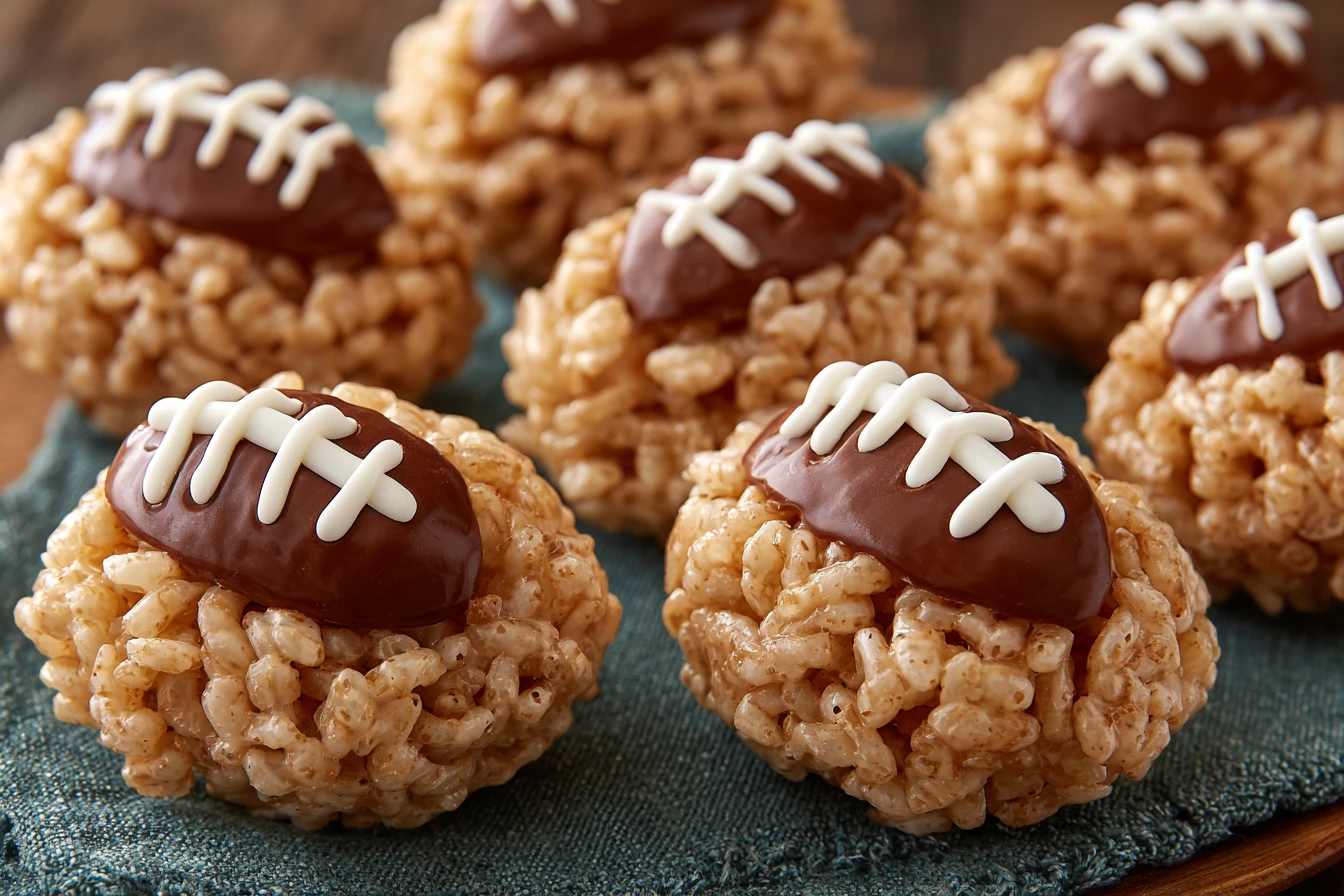 Rice Krispie Footballs