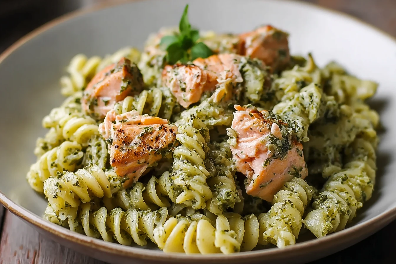 Salmon Pesto Pasta