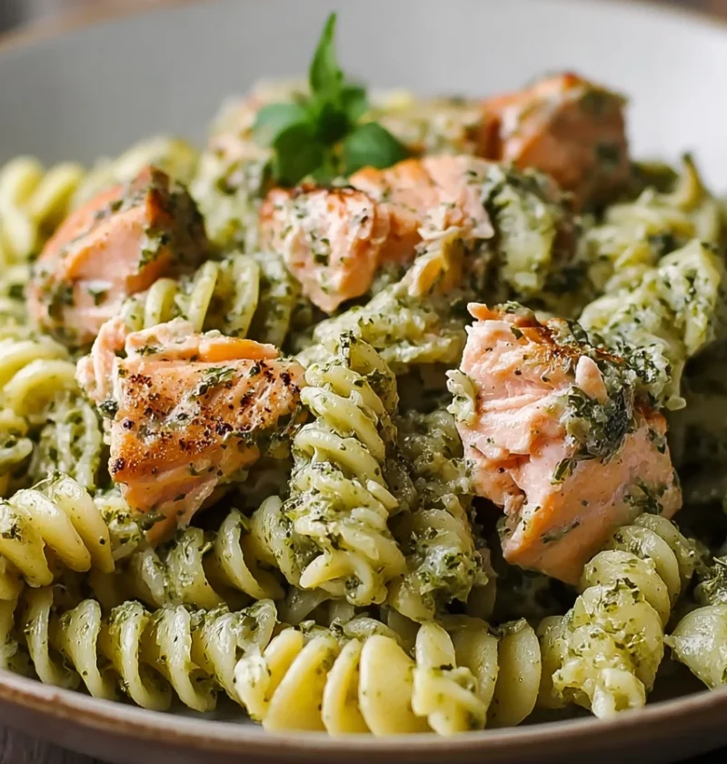 Easy Salmon Pesto Pasta Recipe Best Salmon Pesto Pasta Gluten Free Homemade Creamy Salmon Pesto Pasta How To Make Salmon P...