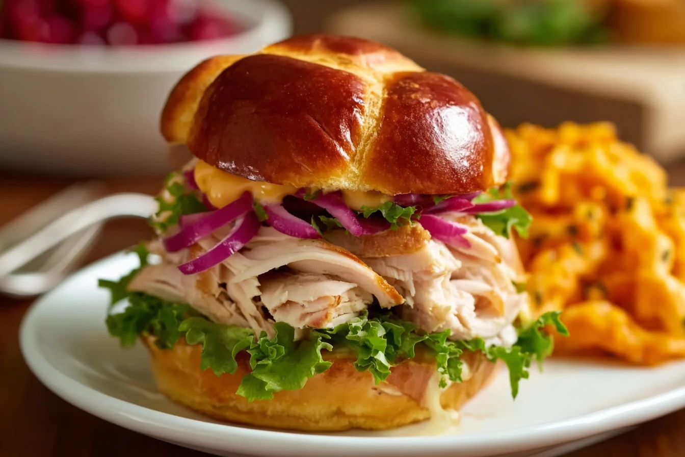 Easy Thanksgiving Turkey Dip Sandwich Recipe Quick Thanksgiving Sandwich Ideas Best Turkey Dip Recipe For Holidays Delicio...