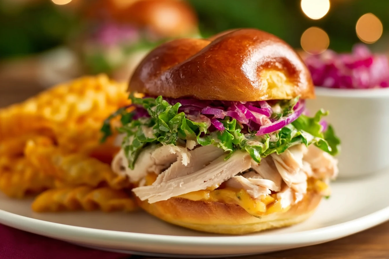 Easy Thanksgiving Turkey Dip Sandwich Recipe Quick Thanksgiving Sandwich Ideas Best Turkey Dip Recipe For Holidays Delicio...