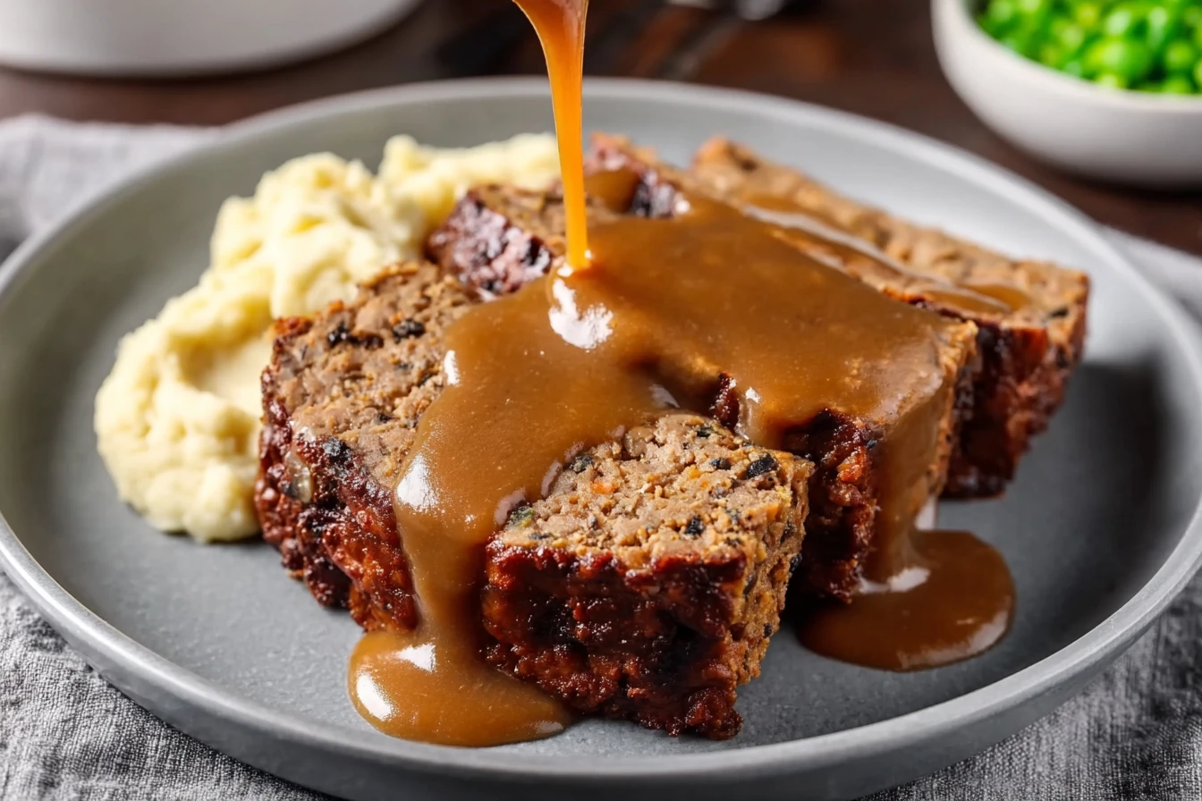 Vegan Meatloaf Recipe with Gravy | Easy Plant-Based Dinner Idea 🌱
