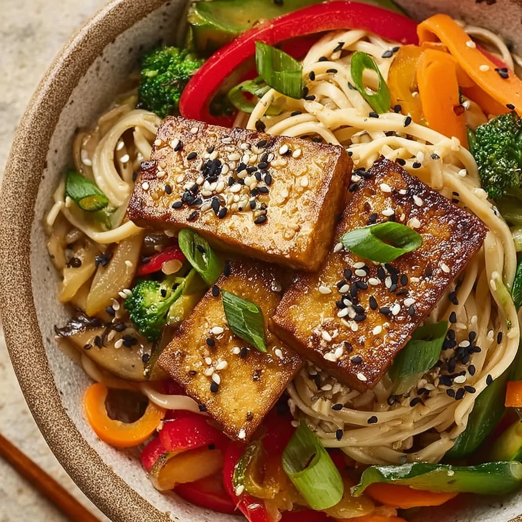 Vegan Teriyaki Noodle Bowl