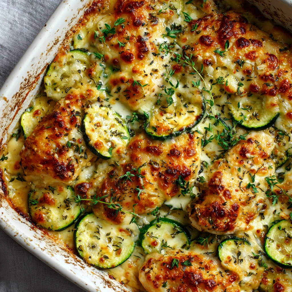 High Protein Chicken Zucchini Bake Recipe Italian Chicken Zucchini Bake Easy Low Carb Italian Chicken Bake High Protein Ch...