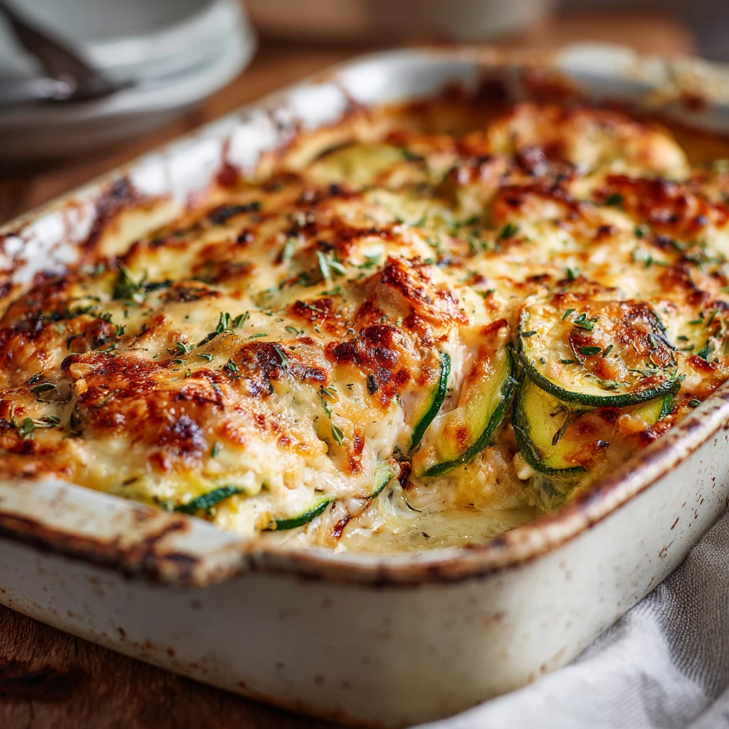 High Protein Chicken Zucchini Bake Recipe Italian Chicken Zucchini Bake Easy Low Carb Italian Chicken Bake High Protein Ch...