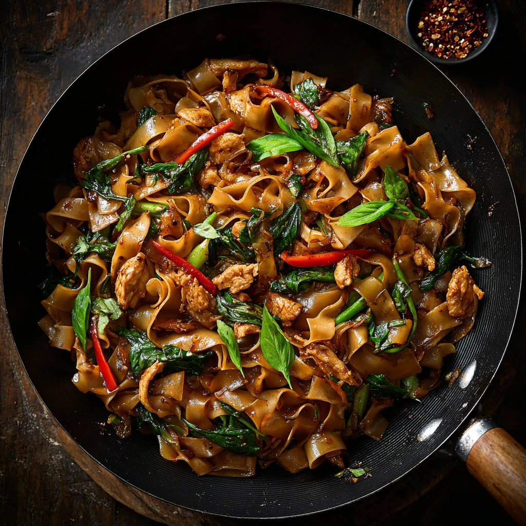 High Protein Drunken Noodles Recipe Best Protein-packed Drunken Noodles High Protein Thai Drunken Noodles Homemade High Pr...