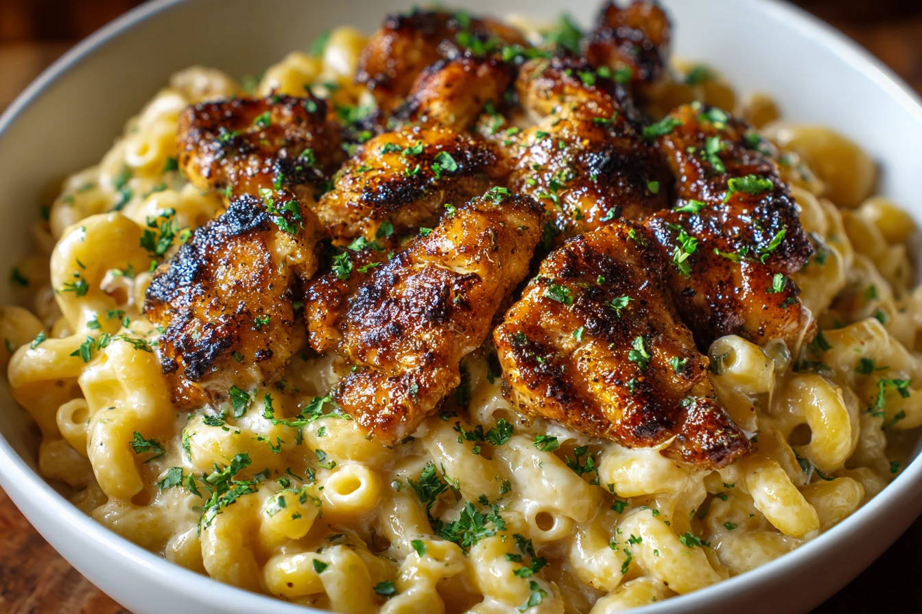 High Protein Honey Garlic Chicken Recipe Creamy Mac And Cheese Comfort Food Honey Garlic Butter Chicken High Protein Best ...