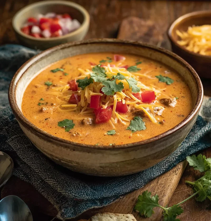 High Protein Taco Soup Recipe Creamy Taco Soup Low Carb Best High Protein Creamy Taco Soup Keto High Protein Taco Soup Eas...