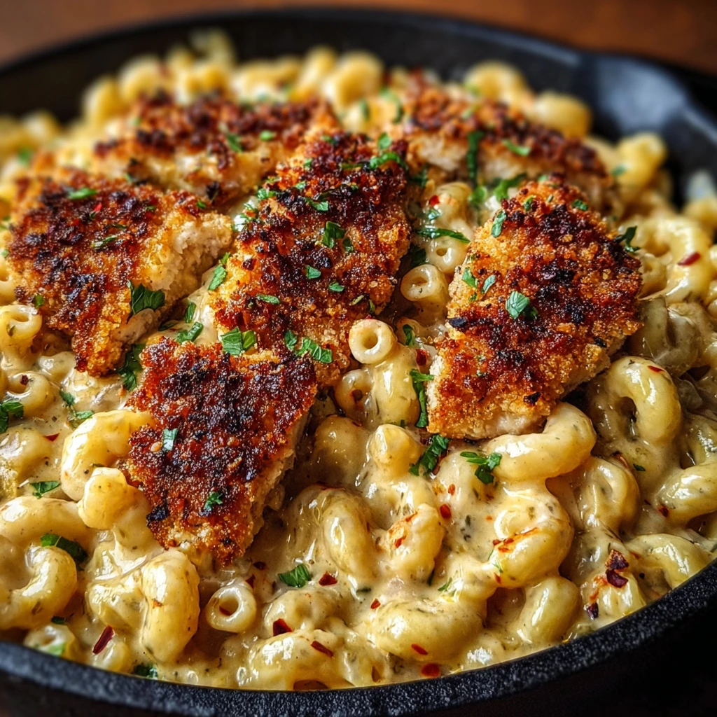 Honey Pepper Chicken Mac and Cheese