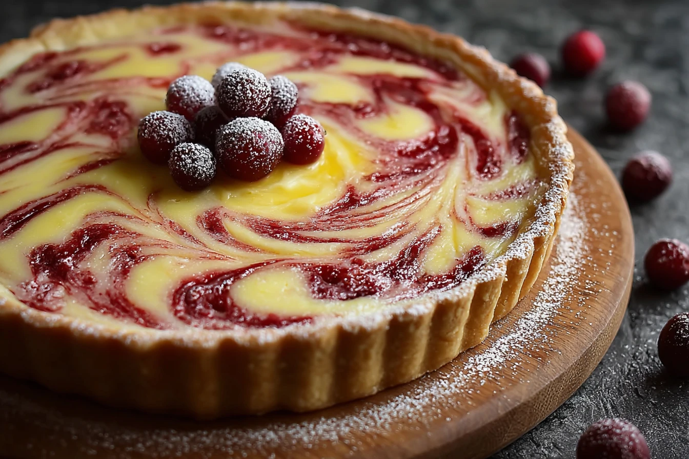Lemon Cranberry Tart