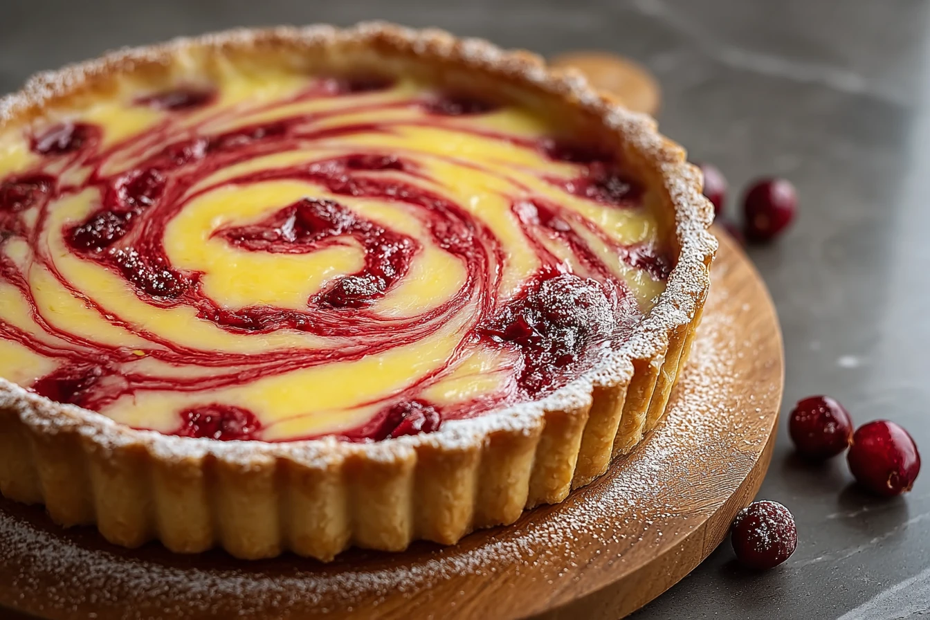 Lemon Cranberry Tart Recipe Best Lemon Cranberry Tart Gluten Free Lemon Cranberry Tart Vegan Lemon Cranberry Tart Recipe H...