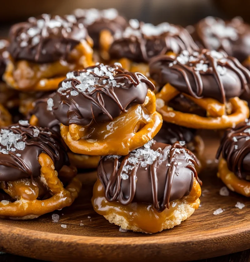 Salted Caramel Peanut Butter Pretzel Bites Recipe No-bake Salted Caramel Pretzel Snacks Sweet And Salty Pretzel Bites DIY ...