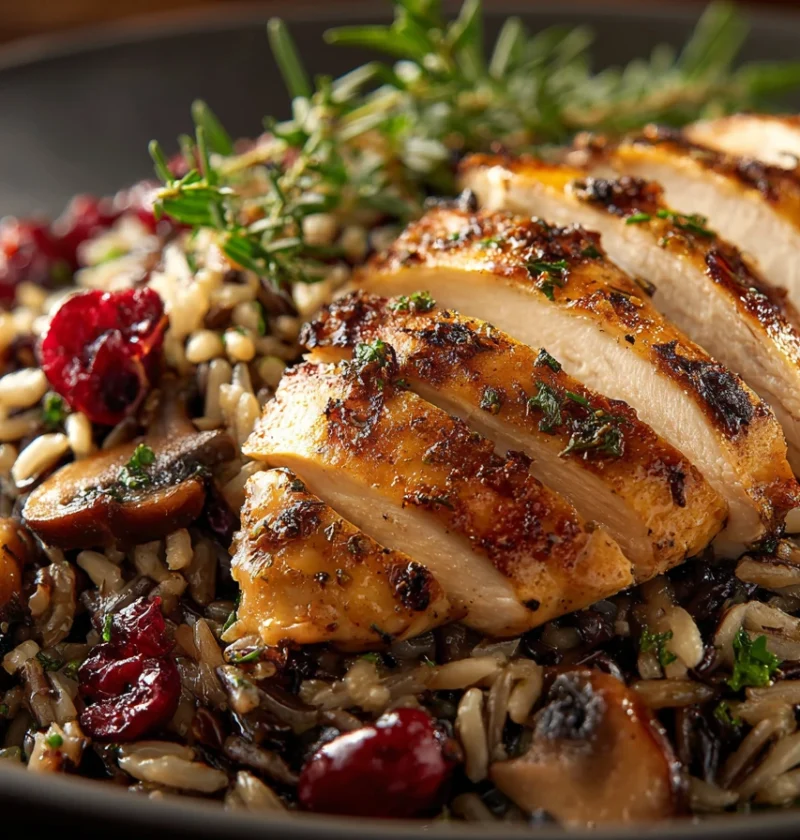 Savory Wild Rice Pilaf Recipe Best Wild Rice With Cranberries How To Cook Herb Wild Rice Pilaf Easy Savory Wild Rice Pilaf...